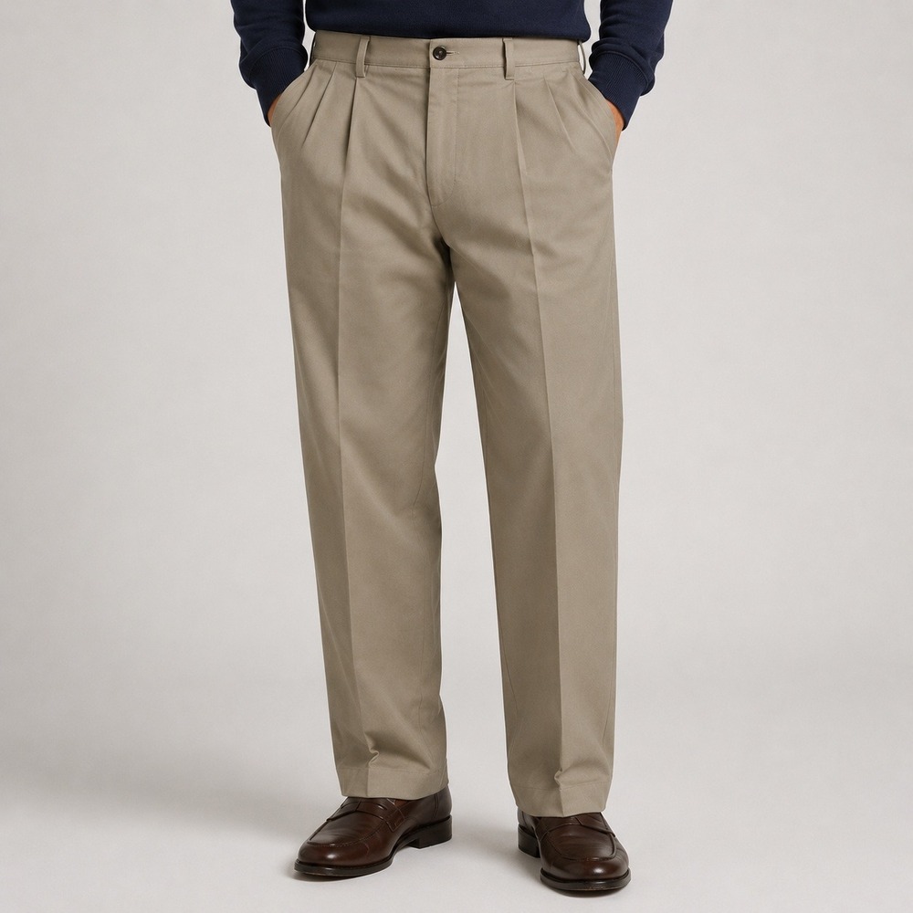 NWT Dockers Easy Khaki Pants Men 38x29 Tan Pleated D3 Classic Fit Business